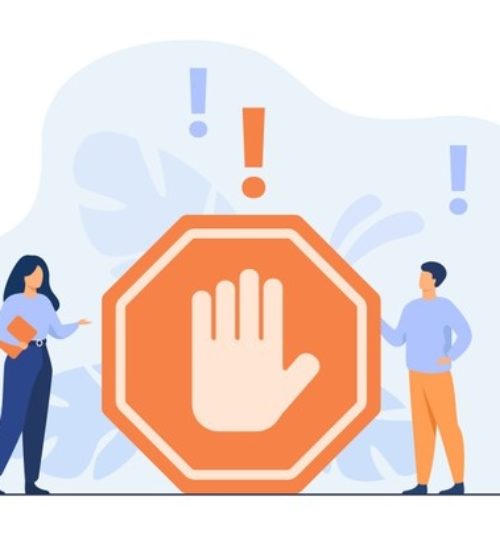 tiny-people-standing-near-prohibited-gesture-isolated-flat-illustration_74855-11132